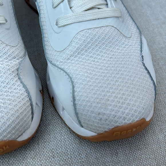 Reebok Ortholite Zig Dynamica Sneaker-Sz 8-Chalk/White Combo-Gum Soles - Picture 14 of 15